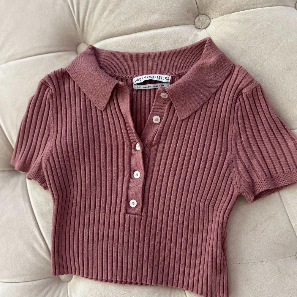 UO Cropped Polo Shirt